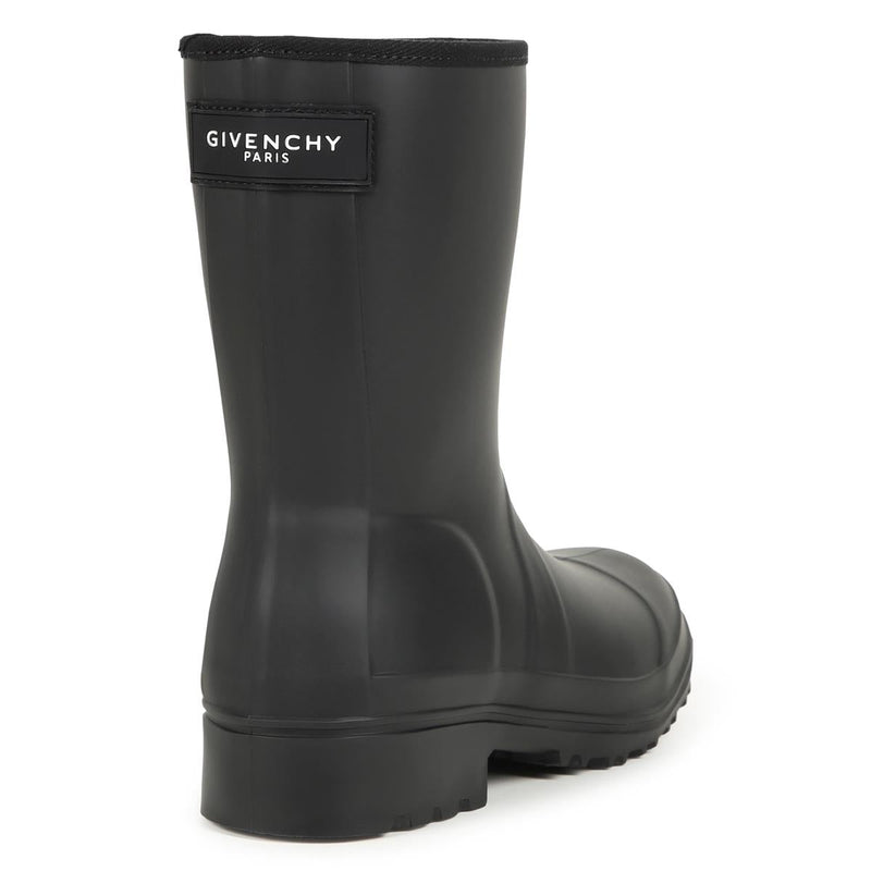 Girls Black Rain Boots