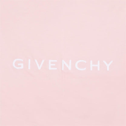 Baby Boys & Girls Pink Logo Cotton Blanket(80x80cm)