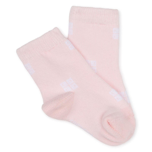 Baby Boys & Girls Pink Cotton Socks (2 Pack)