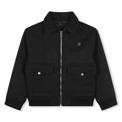 Boys Black Wool Jacket