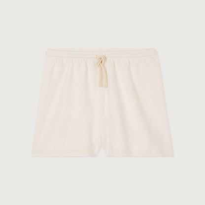 女士白色棉短裤