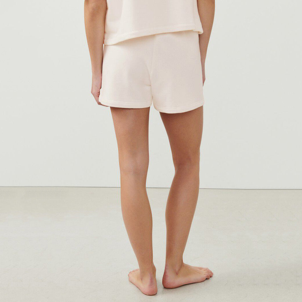 女士白色棉短裤