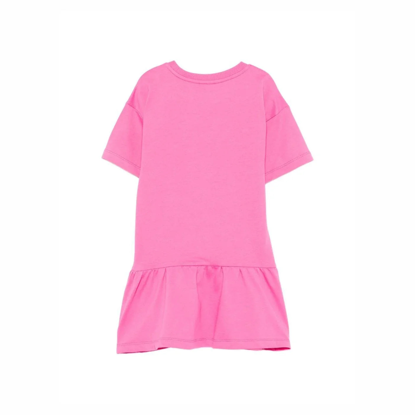 女童粉色小熊印花棉连衣裙