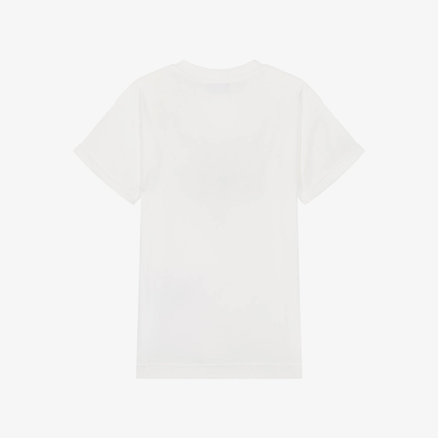 女童白色Logo棉连衣裙