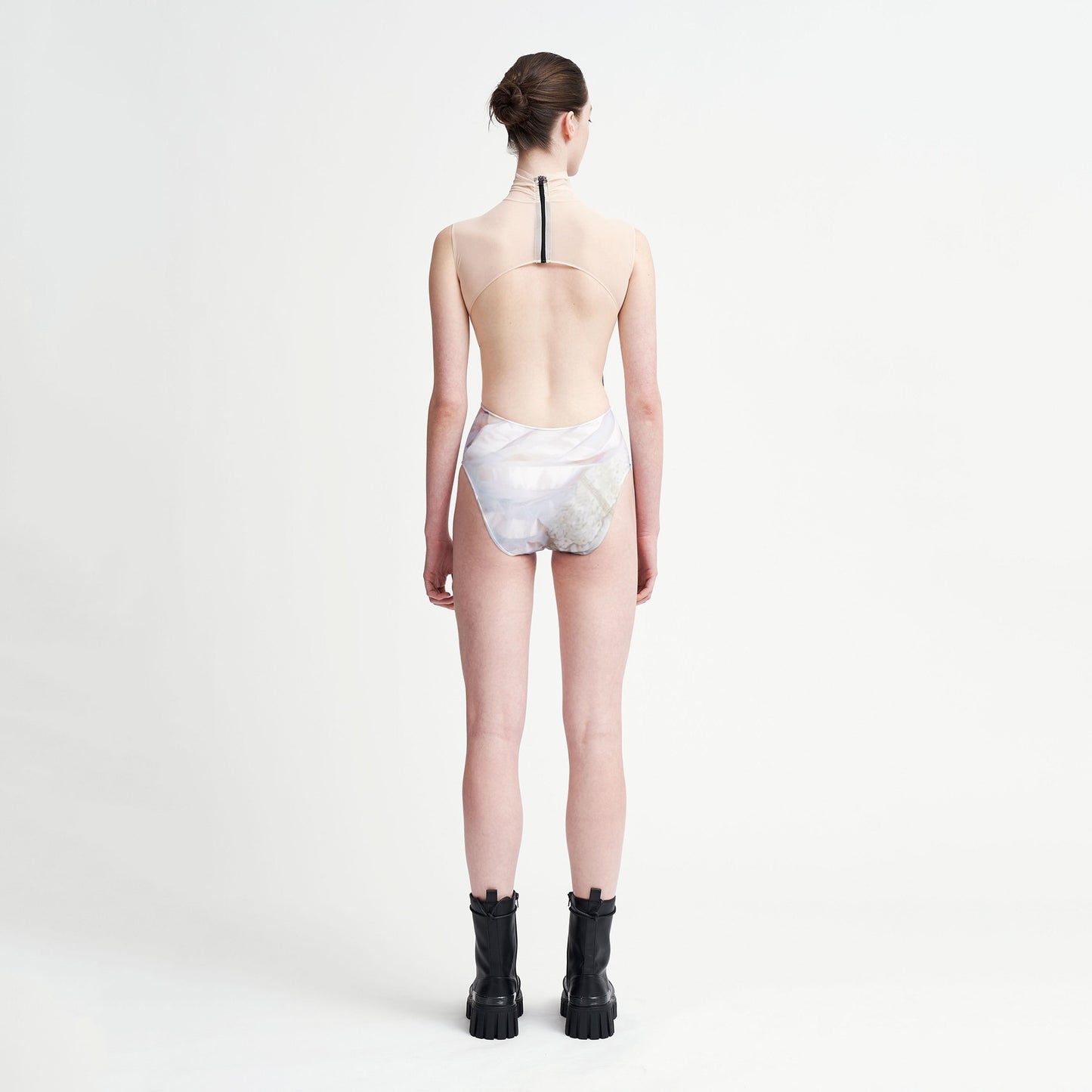 女士浅粉色芭蕾舞连体衣