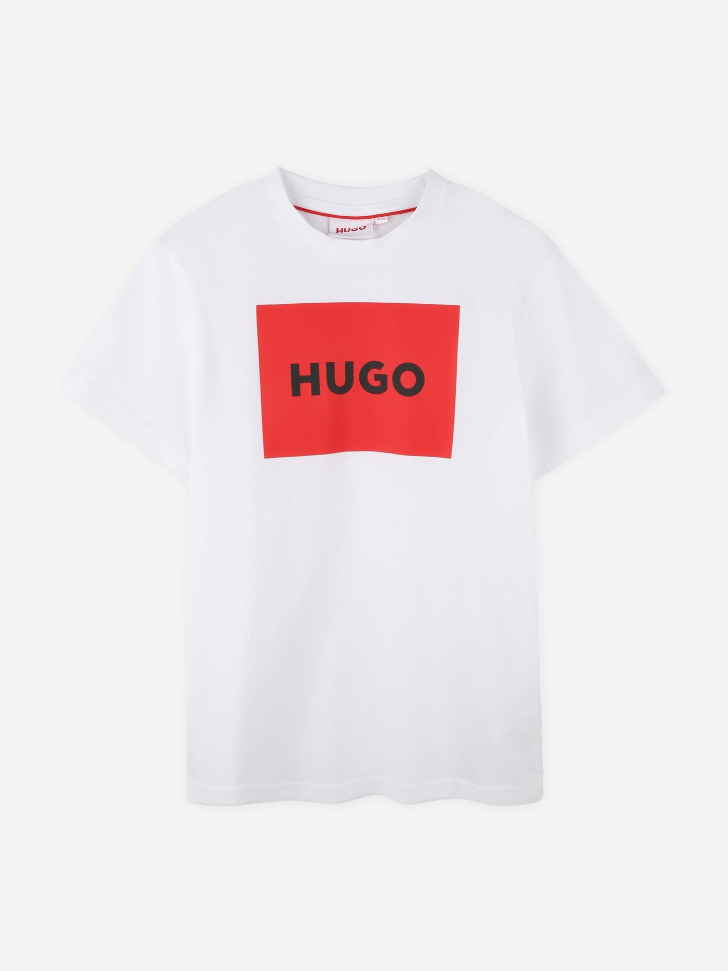 Hugo Boys 白色徽标印花 T 恤