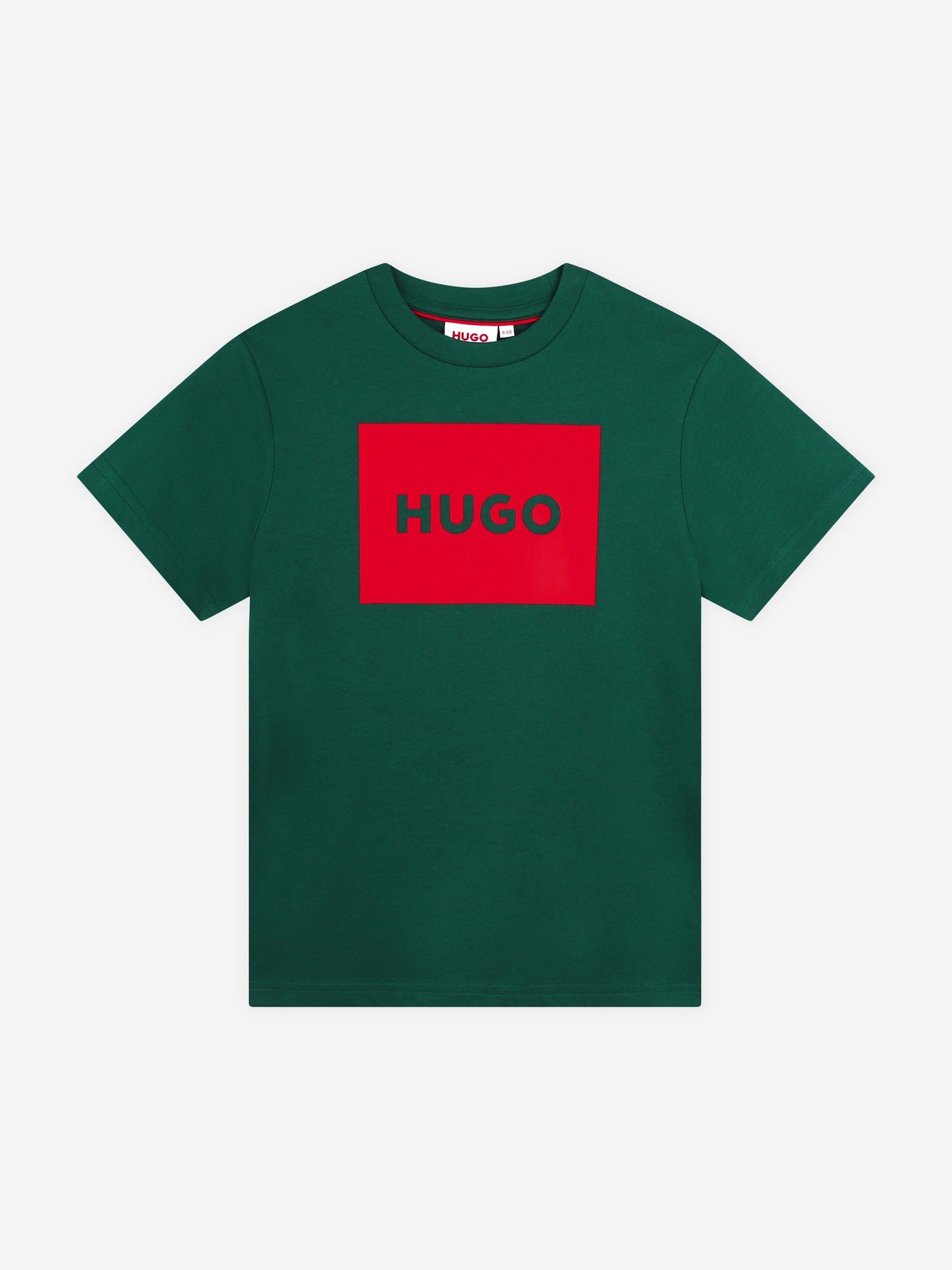 Hugo Boys 绿色徽标印花 T 恤