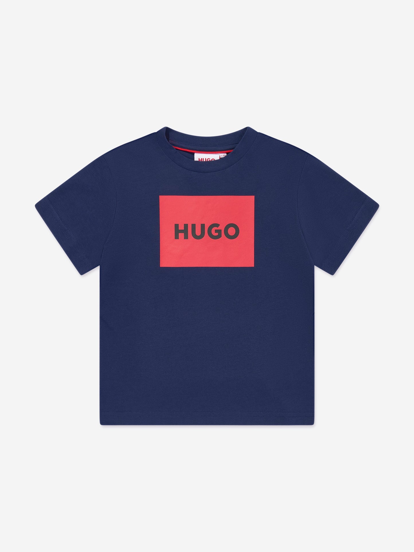 Hugo Boys 蓝色徽标印花 T 恤