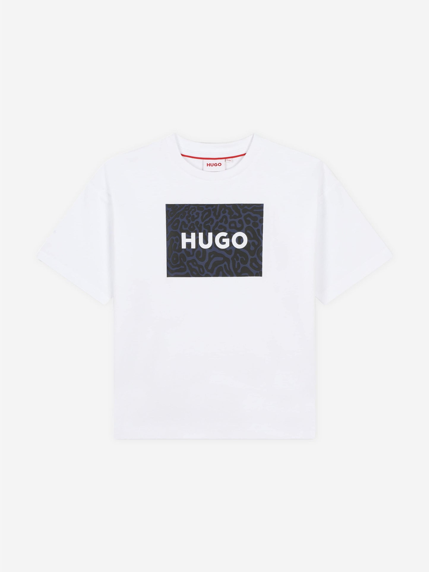 Hugo Boys 白色徽标印花 T 恤