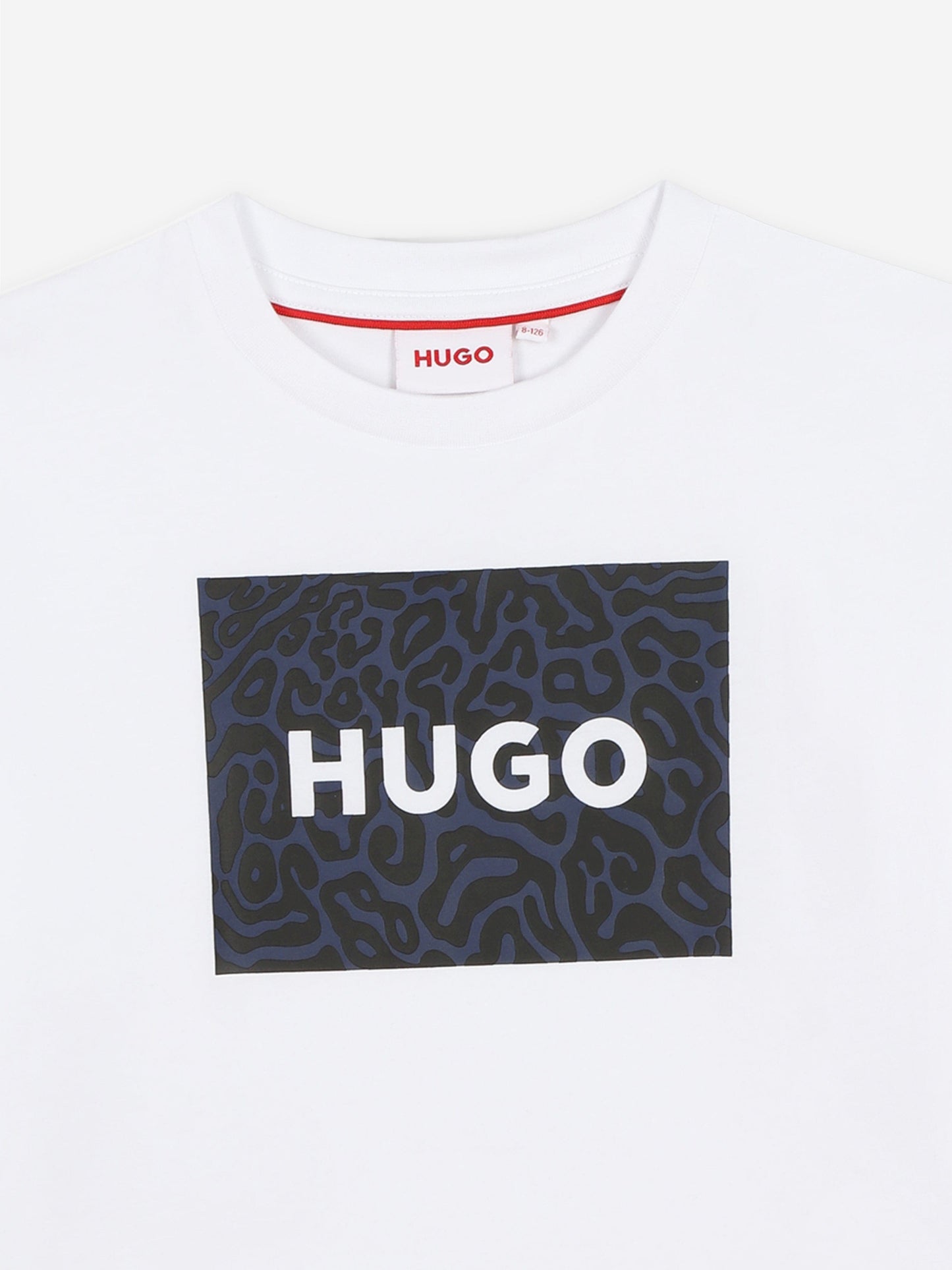 Hugo Boys 白色徽标印花 T 恤