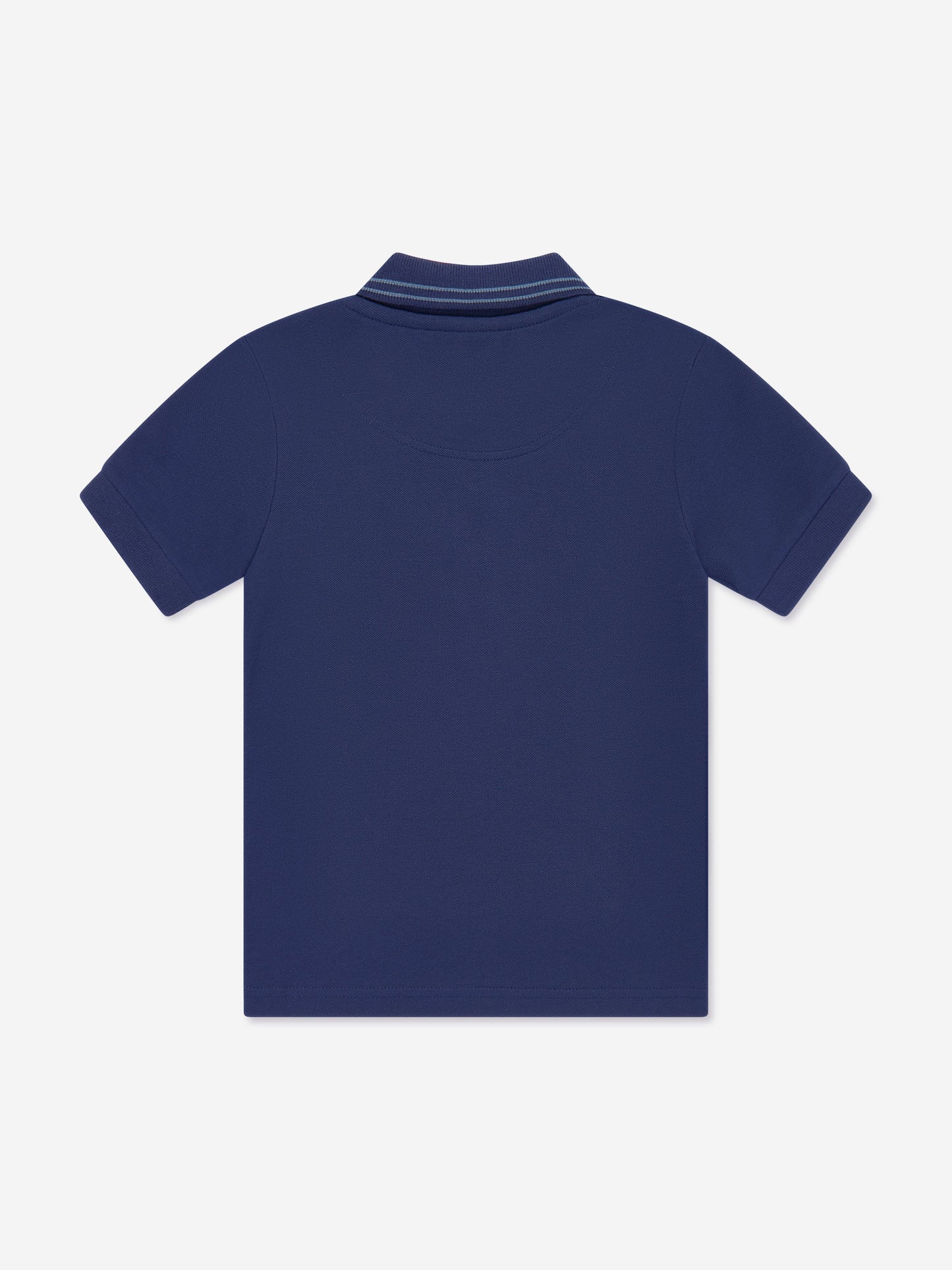 Hugo Boys 蓝色徽标印花 Polo 衫