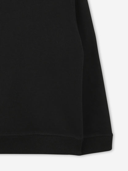 Hugo Boys Logo Print Sweatshirt in Black
