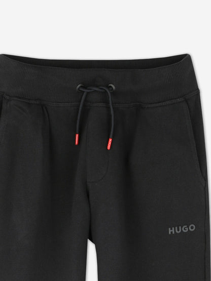 Hugo Boys Logo Joggers in Black