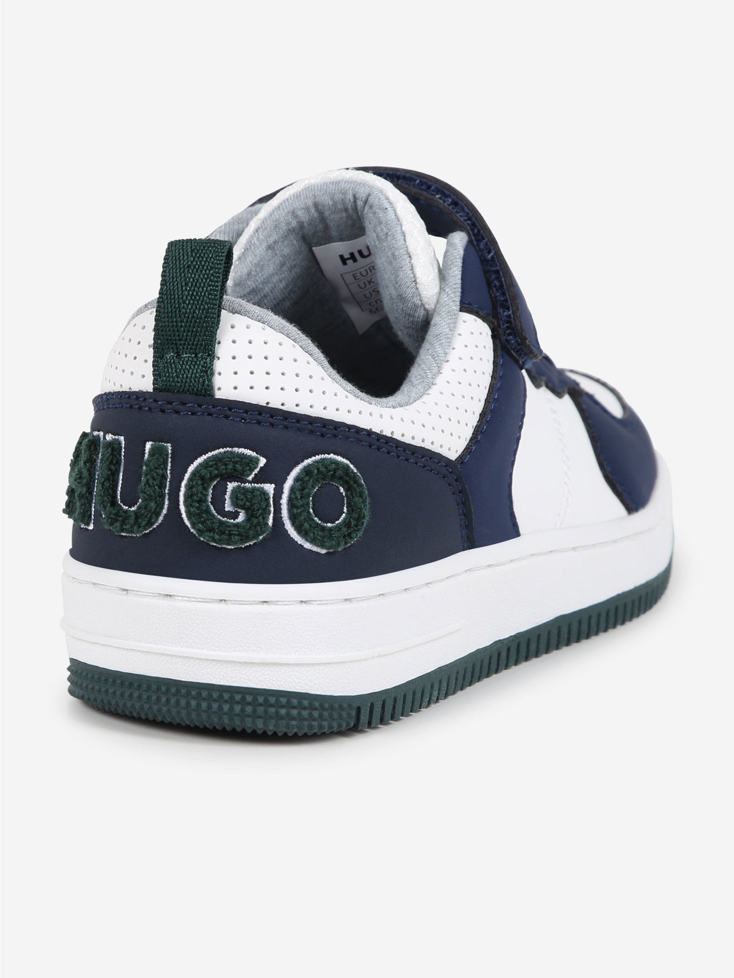 Hugo Boys 白色徽标运动鞋