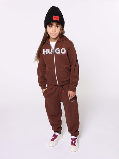 Hugo Kids 黑色针织无檐便帽