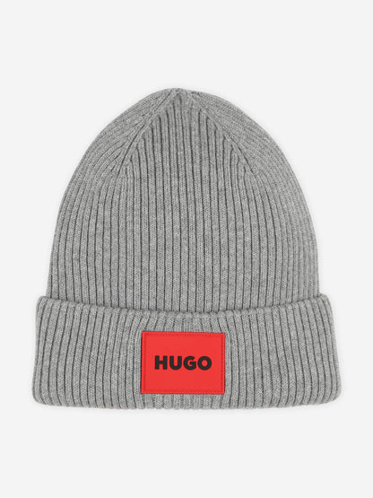 Hugo Kids 针织帽 (灰色)
