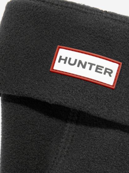 儿童黑色再生羊毛靴袜