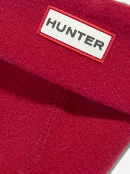 儿童黄色再生羊毛靴袜