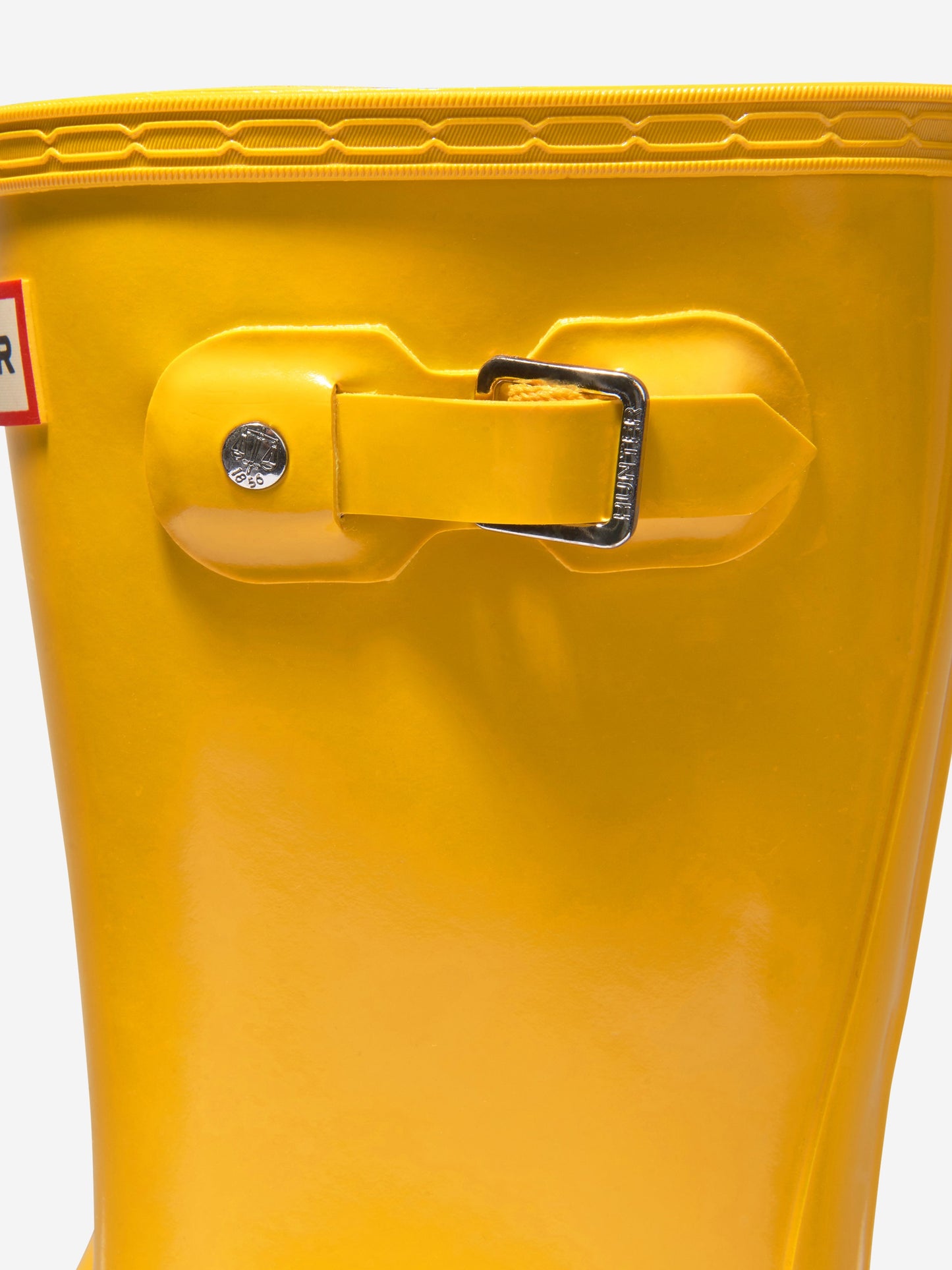 儿童原创亮面威灵顿靴（黄色）