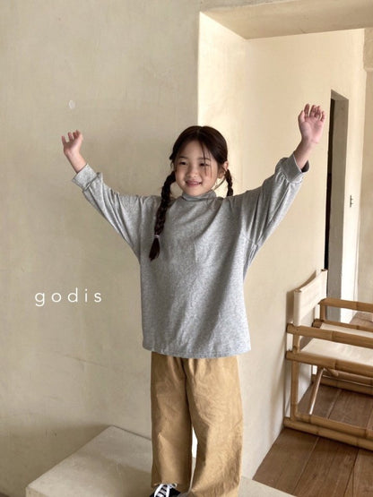 儿童浅灰色棉T恤