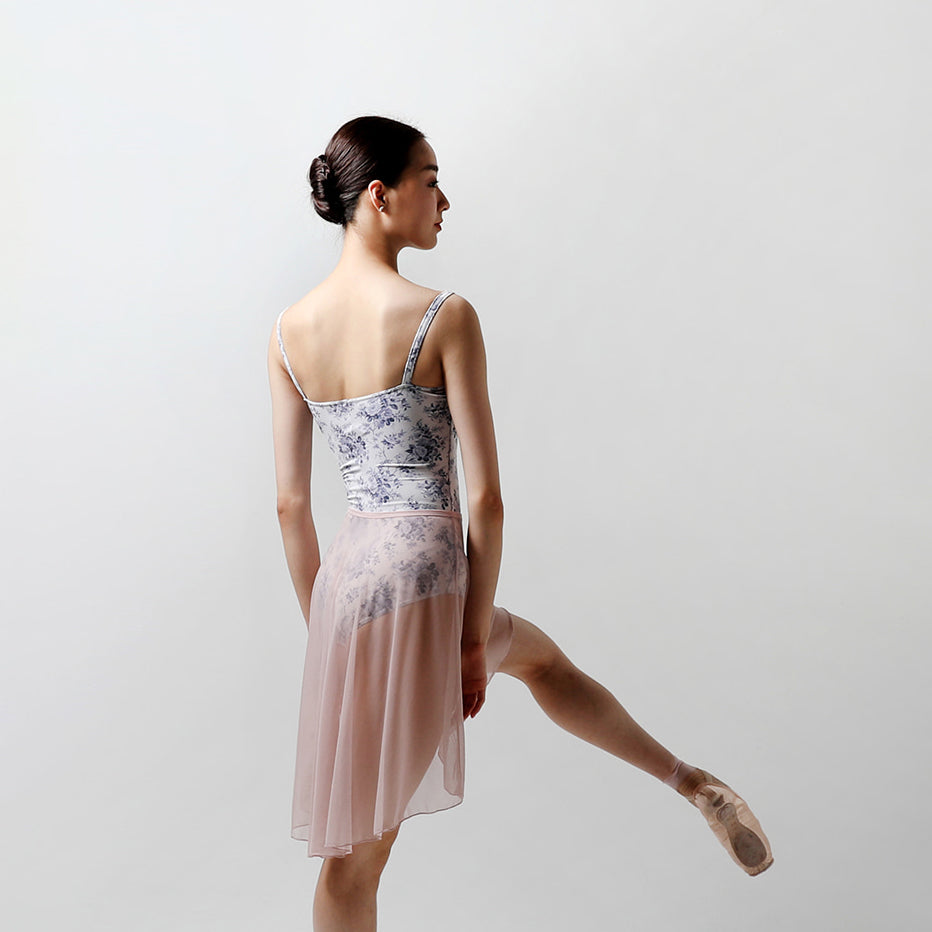 女士玫瑰粉芭蕾舞短裙(Haze Mesh Pull-on Skirt MIDI/MISTY ROSE)