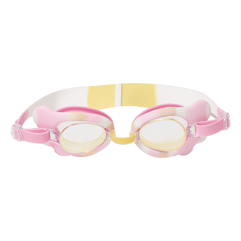 女童粉色花朵游泳眼镜