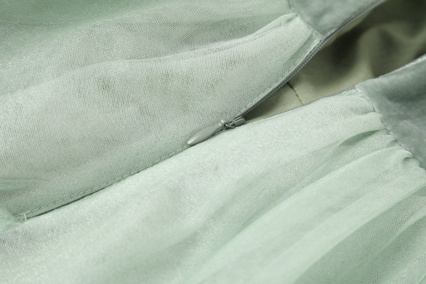 女童天青色礼服长裙