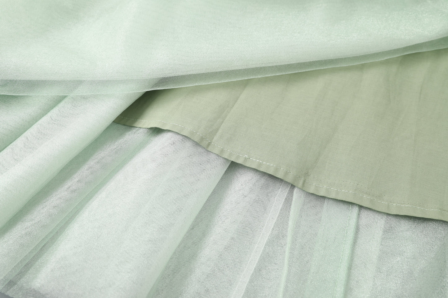 女童天青色礼服长裙