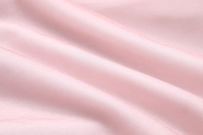 女童檀粉色瓷形纱袖礼服裙