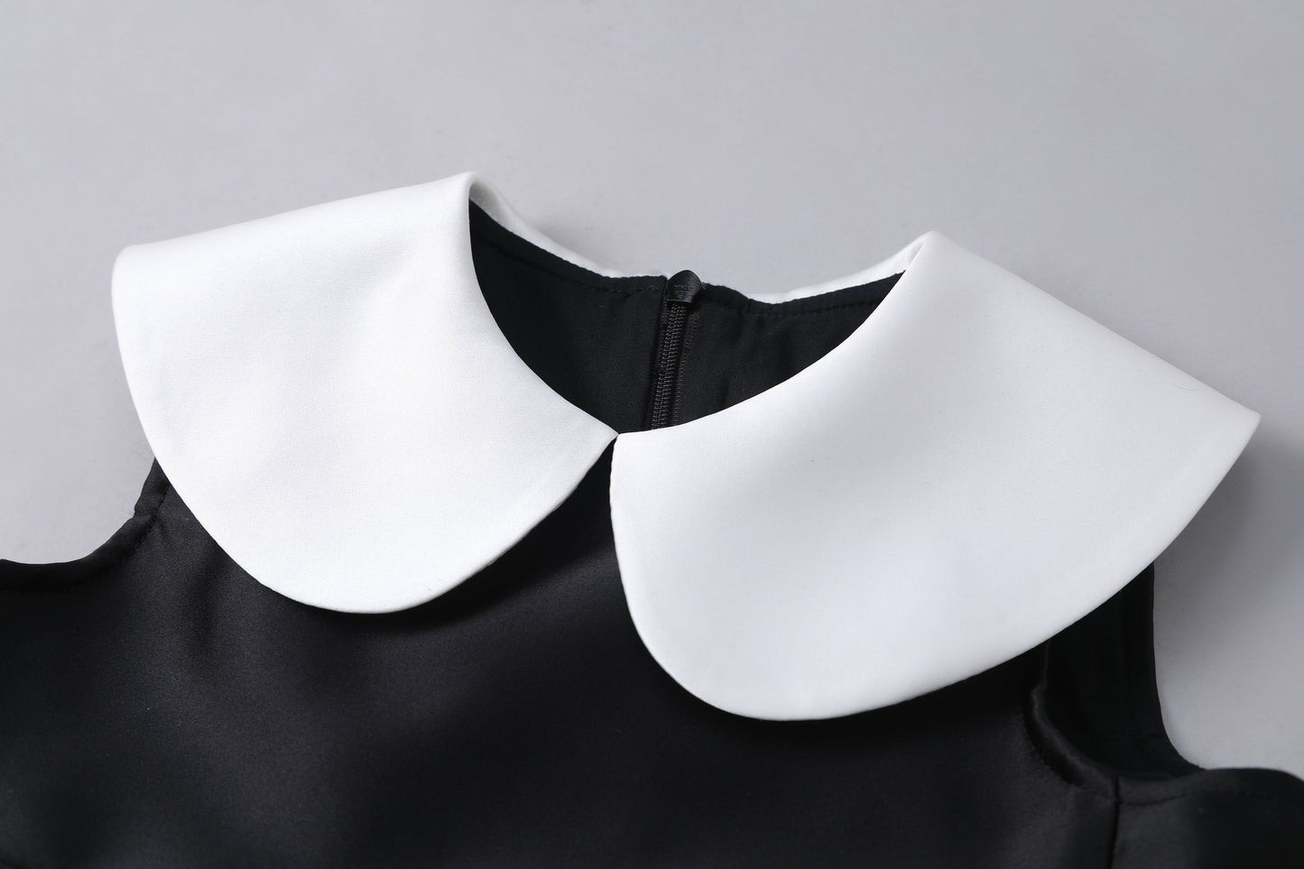 女童经典黑白礼服裙