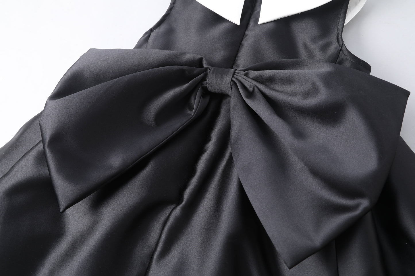 女童经典黑白礼服裙