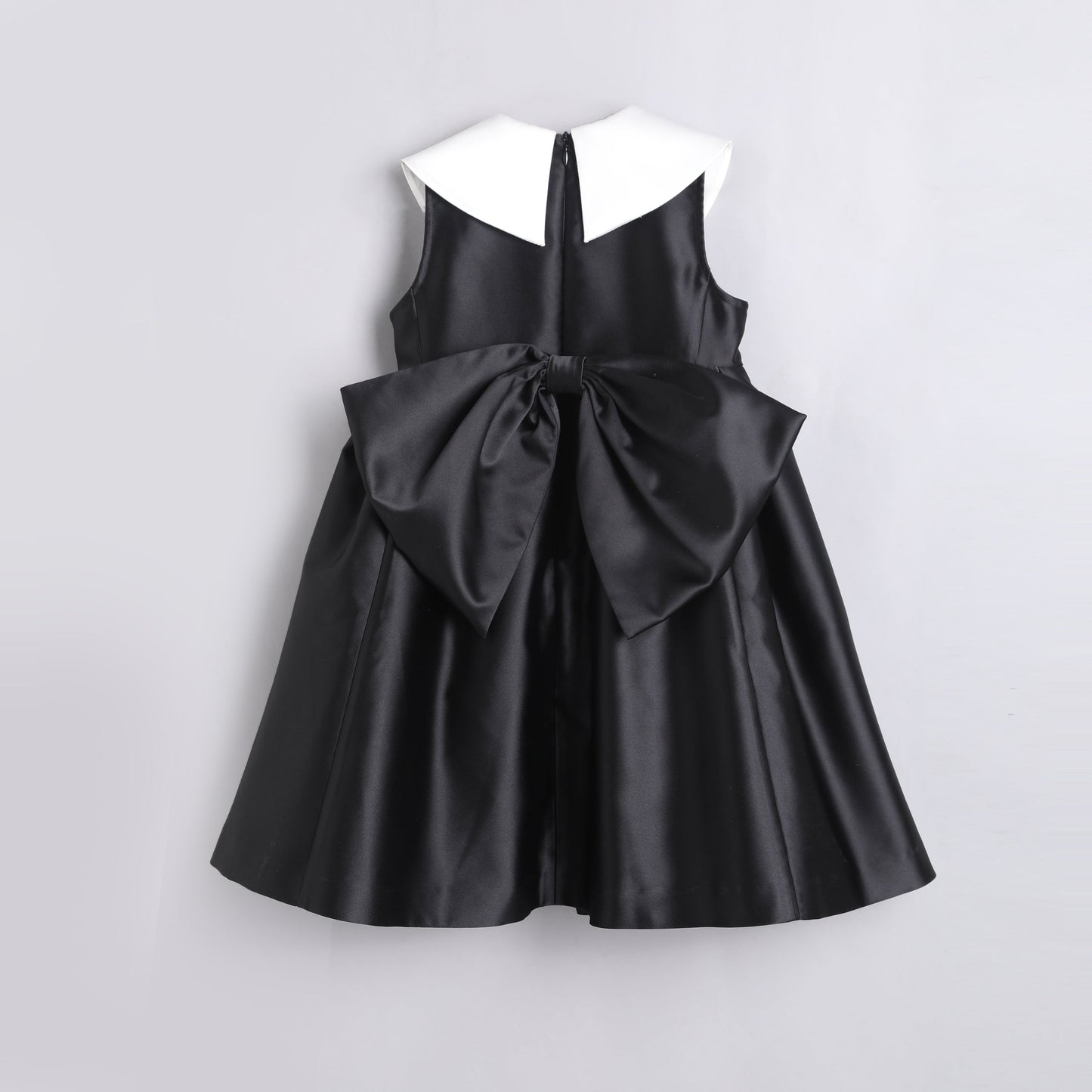 女童经典黑白礼服裙