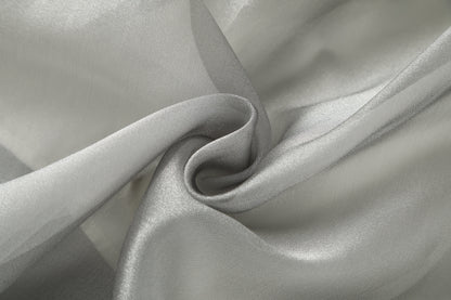 女童灰色欧根纱公主袖礼服裙