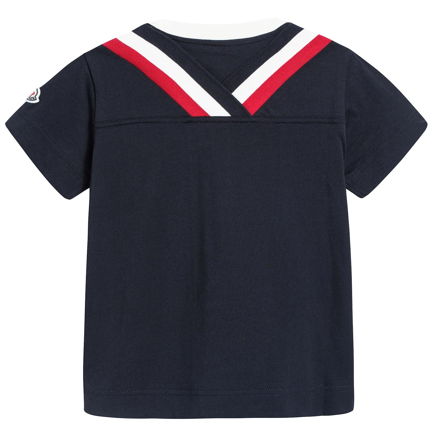 Girls Navy Blue Cotton T-shirt