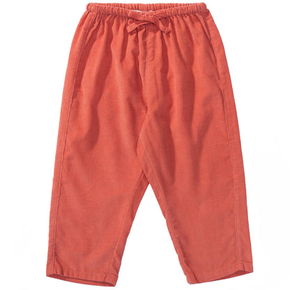 Baby Orange Cotton Trousers