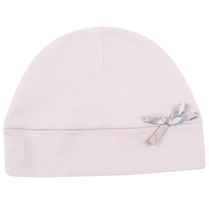 Baby  Girls  Powder  Pink   Cotton  Three-piece Gift Set