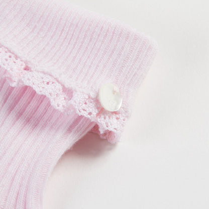 Girls Pale Pink Cotton  Socks