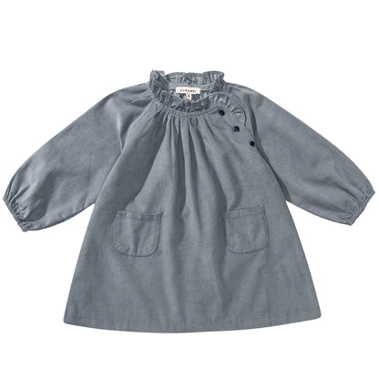 Baby Girls Grey Cotton Dress