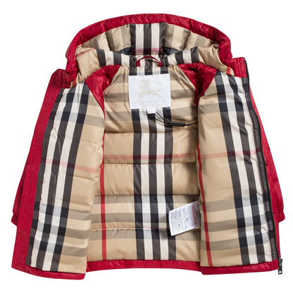 Baby Boys Red Down Padded Coat