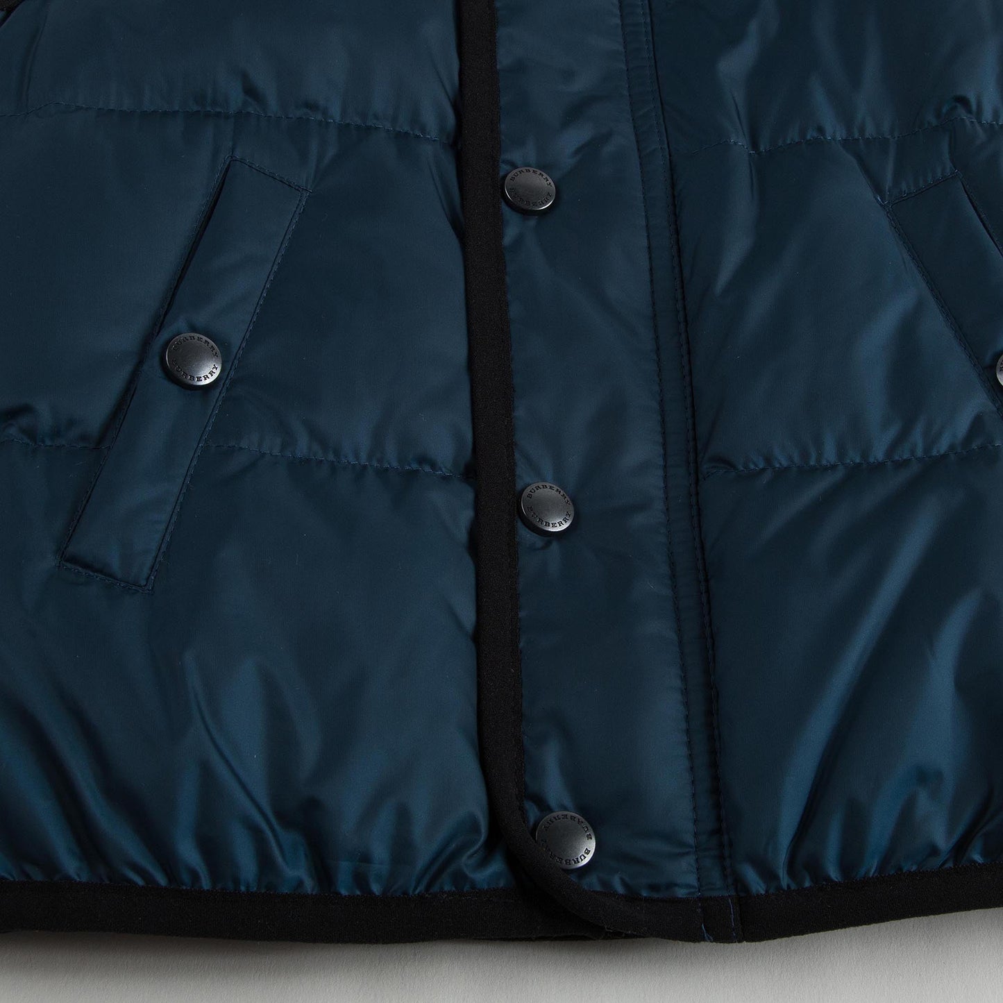 Boys Navy Blue Down Padded Hooded Gilet