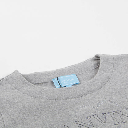 Baby  Grey  Logo  Cotton   Sweater