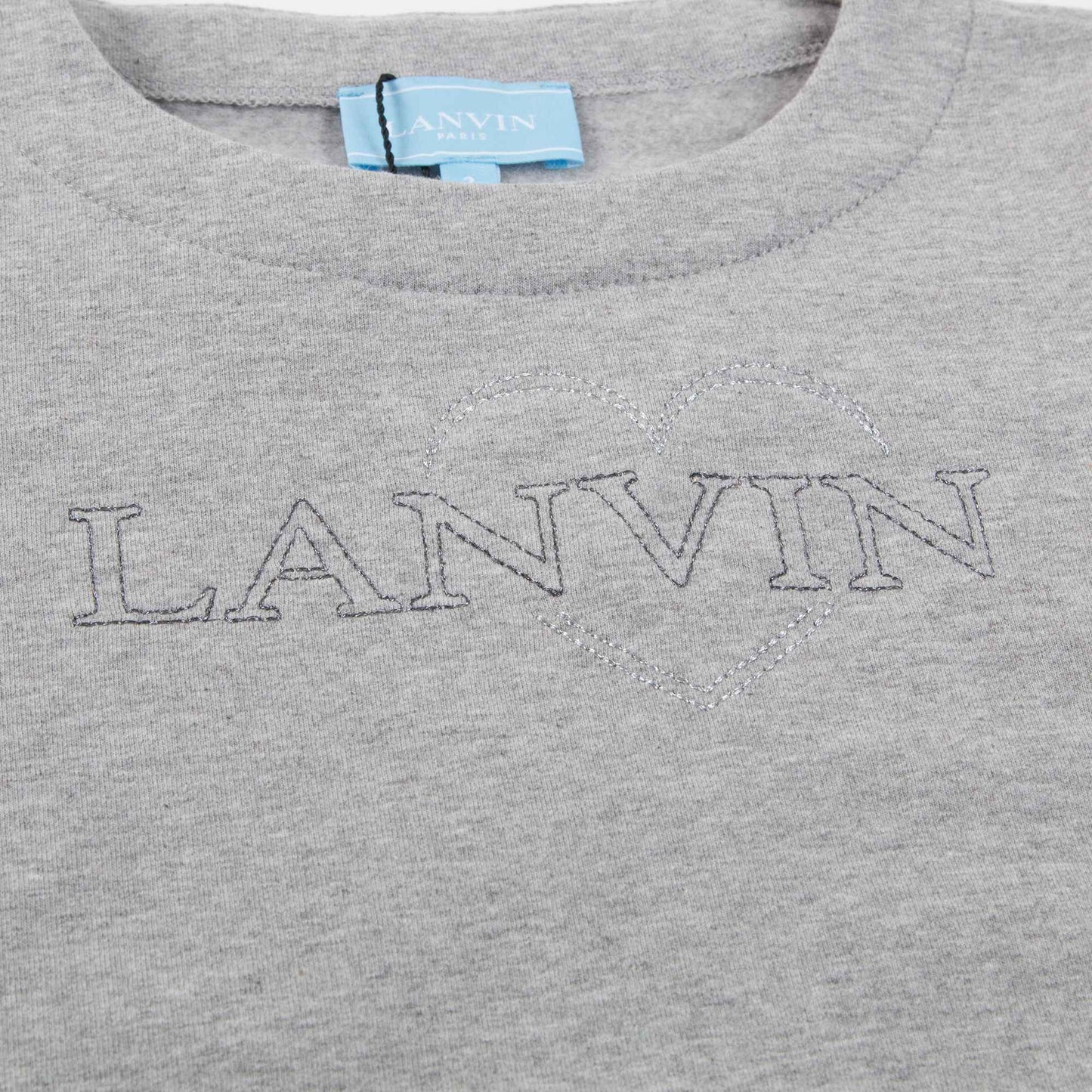 Baby  Grey  Logo  Cotton   Sweater