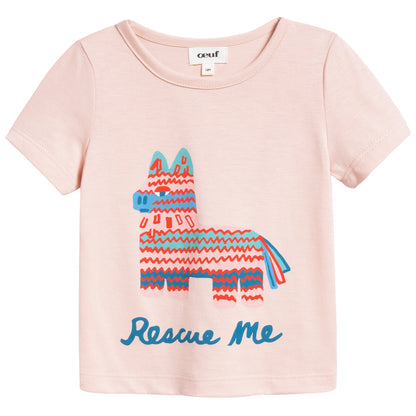 Baby Girls Pink Organic Pima Cotton T-shirt