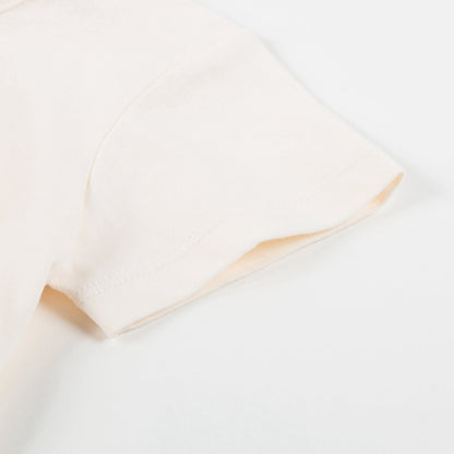 Baby  Girls  Natural  White  Cotton   T-shirt