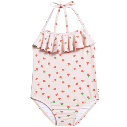 Girls Pink & Peaches Halter Bathing Suit