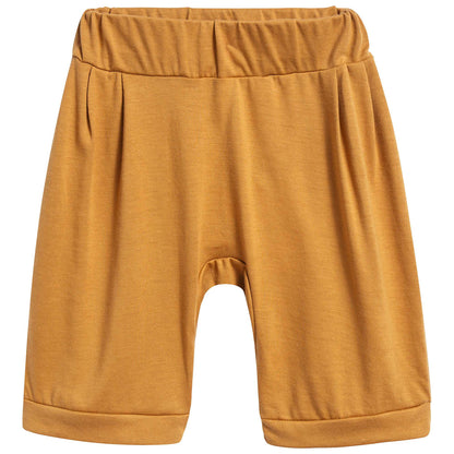Boys Ochre Organic Pima Cotton Jersey Shorts