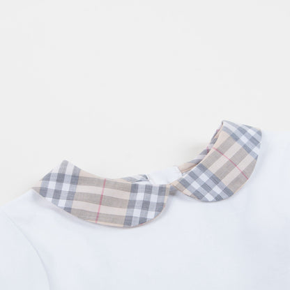 Baby  White   Cotton  Babysuit