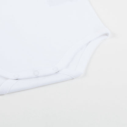 Baby  White   Cotton  Babysuit