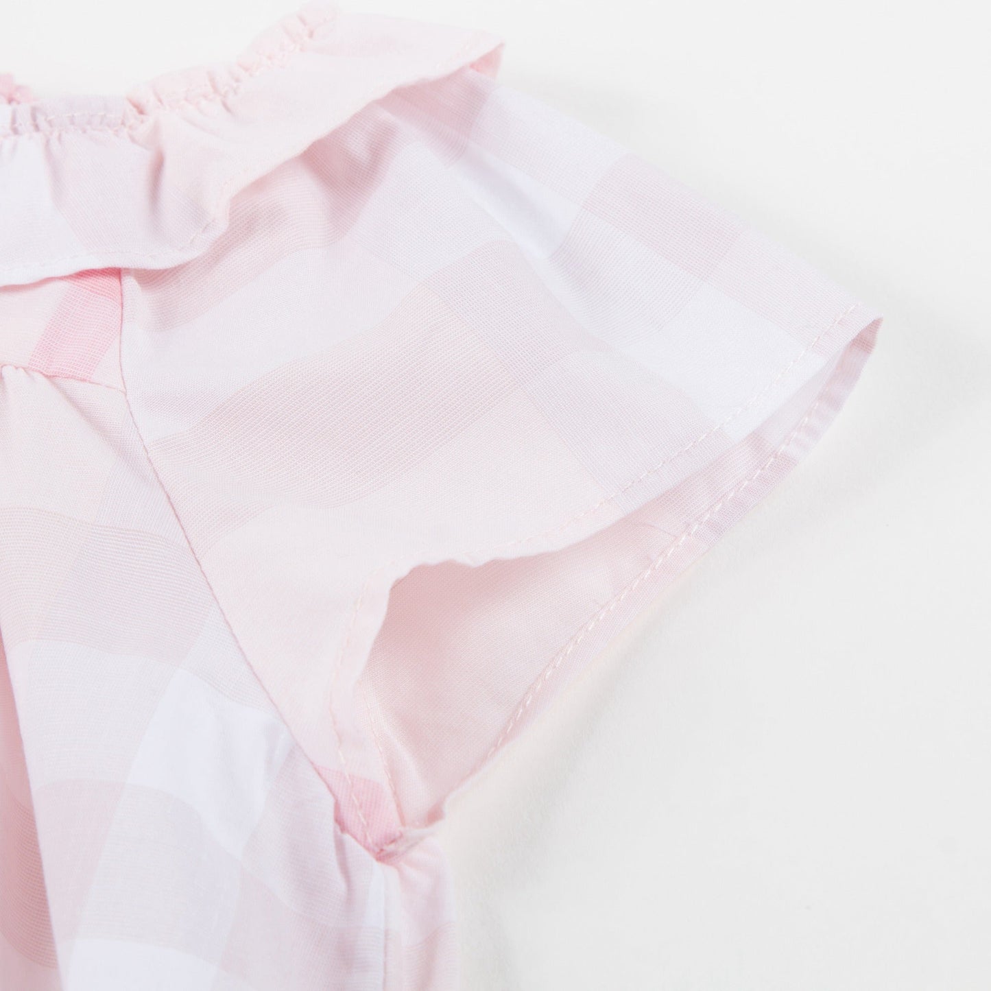 Baby  Girls  Ice  Pink   Cotton  Check   Dress