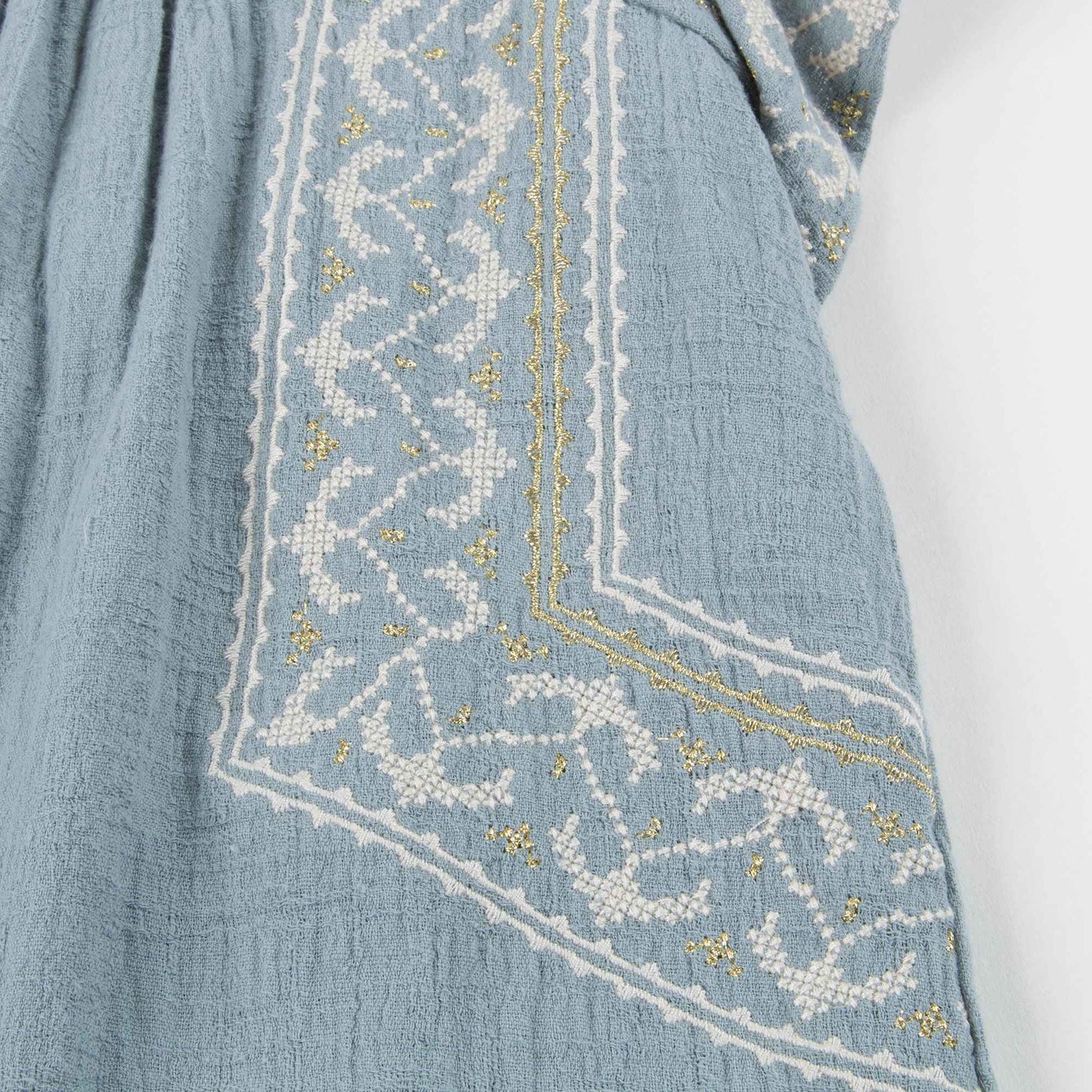 Girls Silver Blue "Numidie" Dress